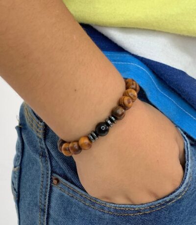 Pulseira Infantil Masculina Lion Wood Black