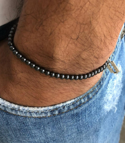 Pulseira Masculina com Pingente Navalha