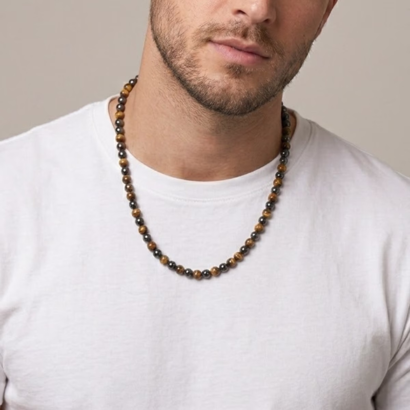 Colar-Masculino-Pedra-Natural-Olho-de-Tigre + Hematita-4men