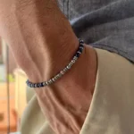 pulseira-masculina-pedra-natural-lapis-azul-e-aço-4-mm