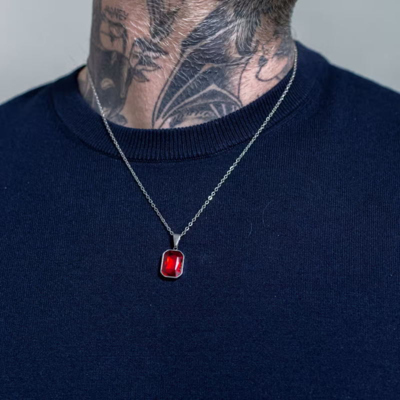 colar-zyra-em-aco-inox-com-pedra-vermelha colar-zyra-em-aco-inox-com-pedra-vermelha