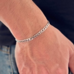 pulseira-masculina-braccio-em-aco-inox-elo-grumet-prata