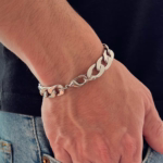 pulseira-masculina-vultor-em-aco-inox-elo-grumet-prata-detalhe