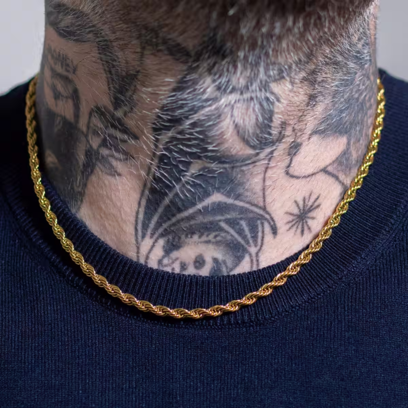 corrente-racci-elo-cordao-baiano-aco-inox-dourado-detalhe corrente-racci-elo-cordao-baiano-aco-inox-dourado-detalhe