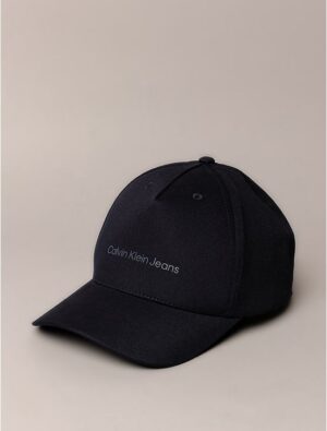 Boné Masculino de Sarja Aba Curva Estampa Logo em Silk Calvin Klein Jeans - Marinho Boné Masculino de Sarja Aba Curva Estampa Logo em Silk Calvin Klein Jeans Marinho