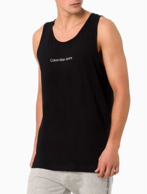 Regata Calvin Klein Jeans Masculina Logo Centralizado - Preto Regata Calvin Klein Jeans Masculina Logo Centralizado Preto