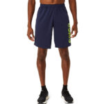 Shorts ASICS Hex Graphic Dry - Masculino - Azul/Amarelo