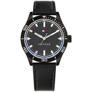 Relógio Tommy Hilfiger Toc Masculino em Couro Preto 1791819